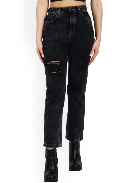 

Lorem Ginzo Women Black Original Mom Fit High-Rise Trousers