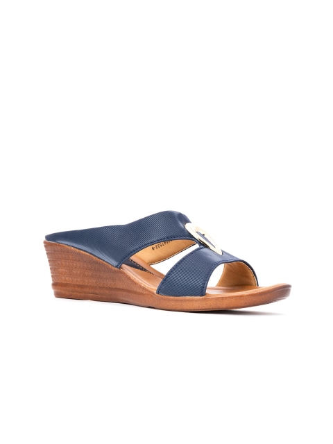 

Khadims Women Blue Wedge Sandals