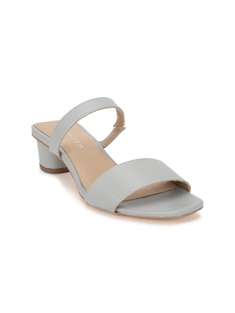 

Allen Solly Woman Grey PU Block Sandals