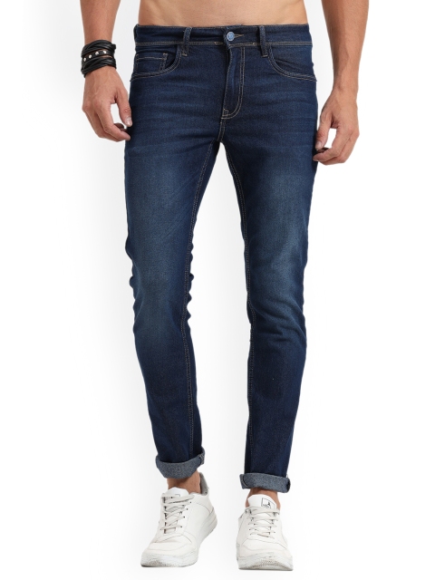 

Old Grey Men Blue Skinny Fit Light Fade Stretchable Jeans