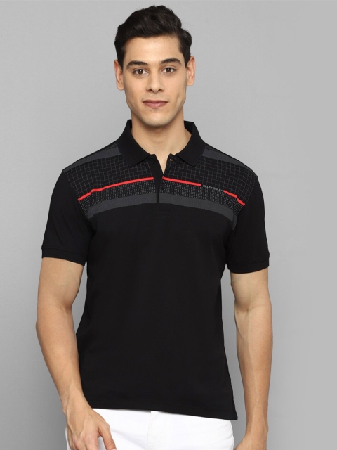 

Allen Solly Men Black Polo Collar T-shirt