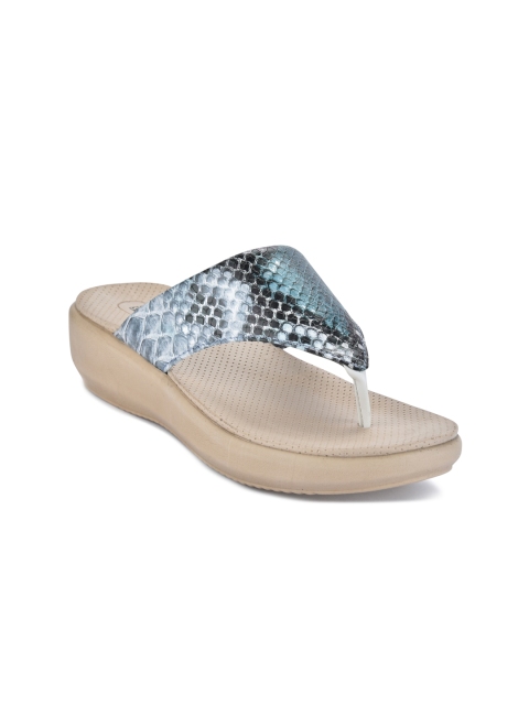 

Ganuchi Women Green And Beige Slip-On Flip Flop