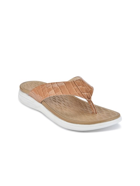 

Ganuchi Women Beige & White Textured Slip-On