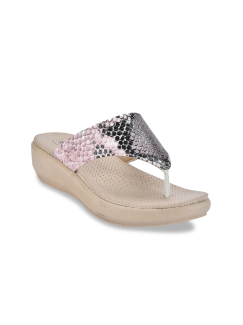 

Ganuchi Women Pink & Black Slip-On