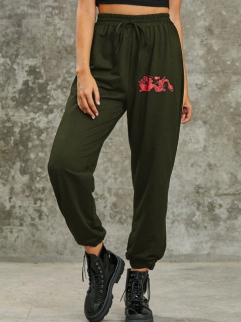 

URBANIC Women Green Joggers Trousers