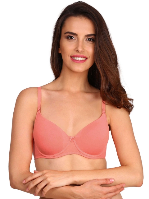 

Jockey Peach-Coloured Solid Underwired Lightly Padded T-shirt Bra 1245-0105-PBLOS, Multi