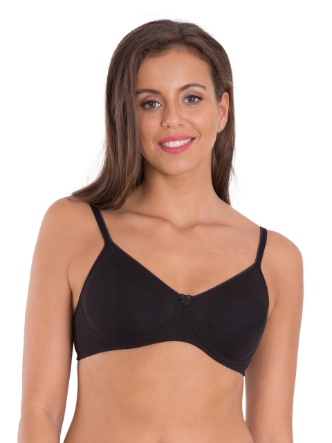 

Jockey Black Solid Non-Wired Non Padded Seamless Shaper Bra 1722