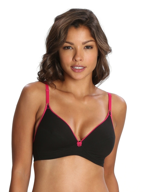 

Jockey Black Solid Non-Wired Non Padded Everyday Bra 3101-0105