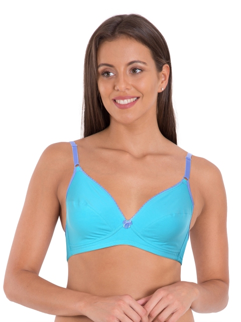 

Jockey Blue Solid Non-Wired Non Padded Everyday Bra 3101-0105