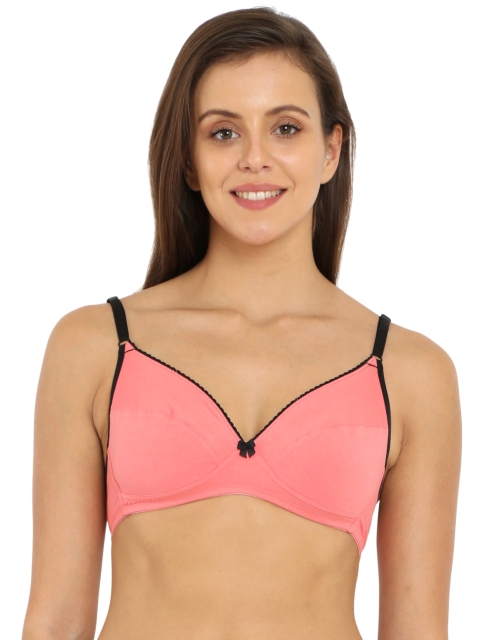 

Jockey Peach-Coloured Solid Non-Wired Non-Padded Everyday Bra 3101-0105