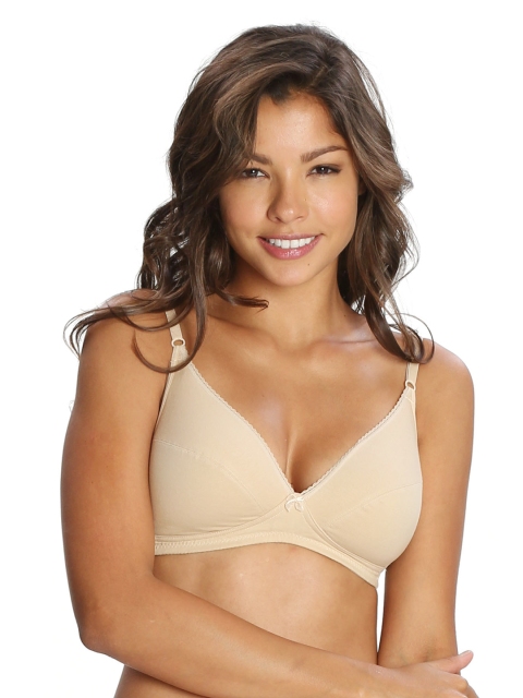 

Jockey Beige Solid Non-Wired Non Padded Bra 3101