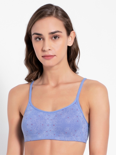 

Jockey Blue Printed Non-Wired Non Padded Camisole Bra SS12-0103