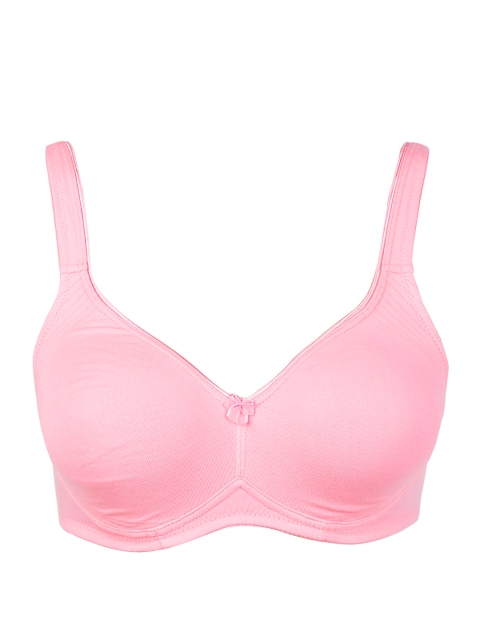 

Jockey Pink Solid Non-Wired Non-Padded Everyday Bra 1250-0105