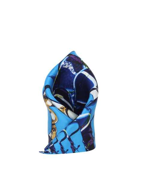 

Alvaro Castagnino Blue Printed Pocket Square