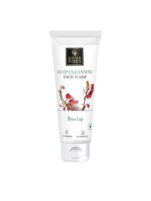 

Good Vibes Rosehip Deep Cleansing Face Wash - 120ml, White