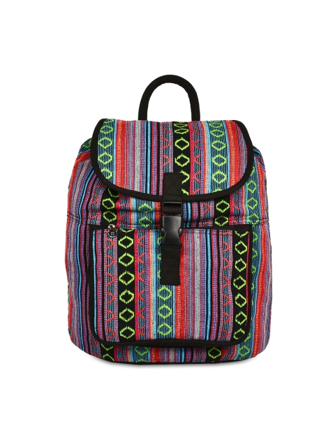

Anekaant Women Multicoloured Jacquard Backpack, Multi