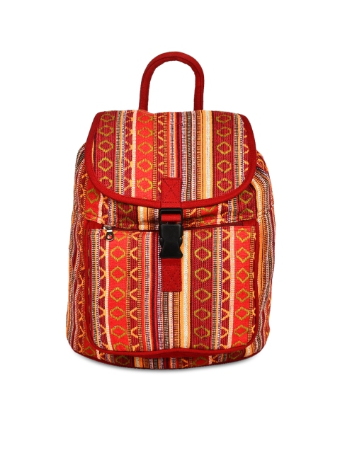 

Anekaant Women Multicoloured Jacquard Backpack, Multi