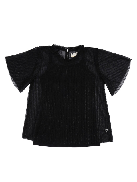 

Gini and Jony Girls Black Flared Sleeves Top