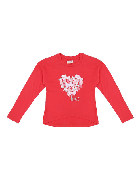 

Gini and Jony Girls Fuchsia Pink & White Printed Top