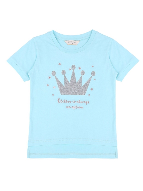 

Gini and Jony Girls Blue Print Top