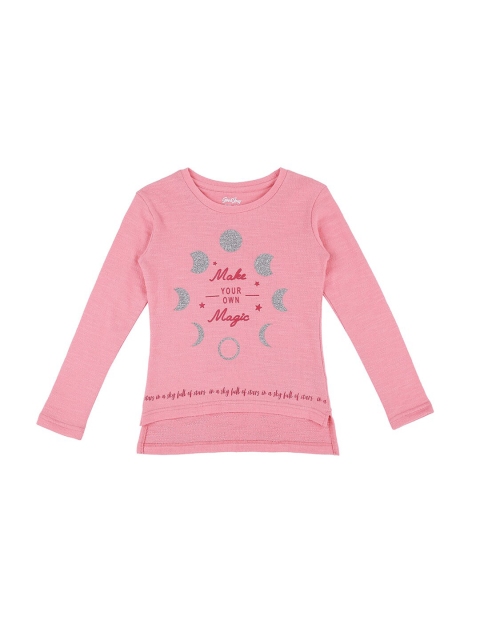 

Gini and Jony Peach-Coloured Print Top