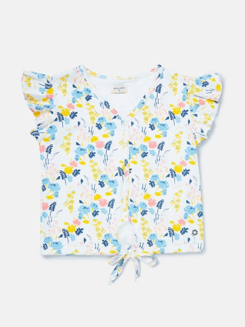 

Gini and Jony Grey Floral Print Top