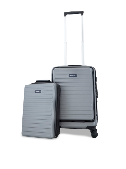 

THE ASSEMBLY Unisex Grey Trolley Bag