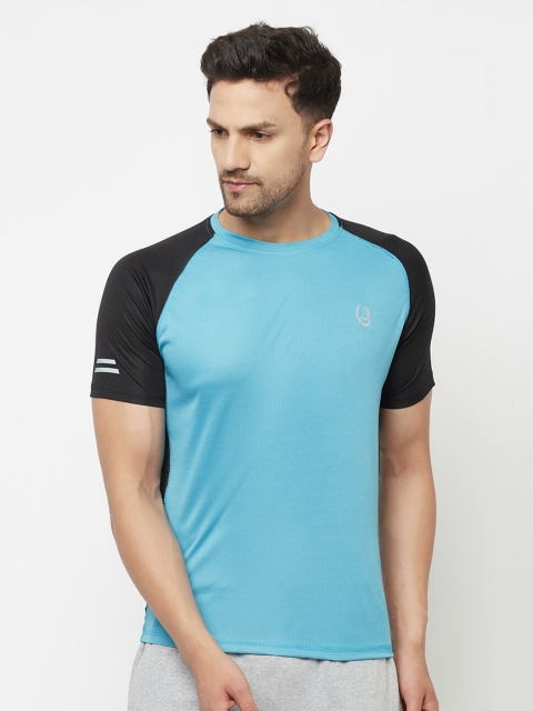 

ELEGANCE Men Blue Applique T-shirt