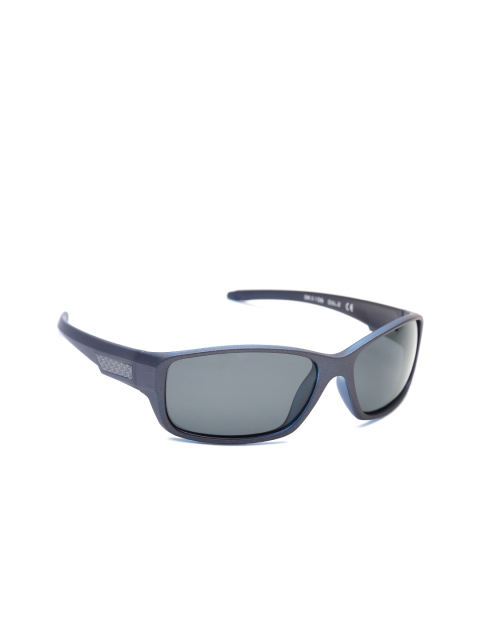 

Daniel Klein Men Polarised Rectangle Sunglasses DK3106-COL2, Grey
