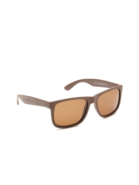 

Daniel Klein Men Polarised Square Sunglasses DK3115-COL2, Brown