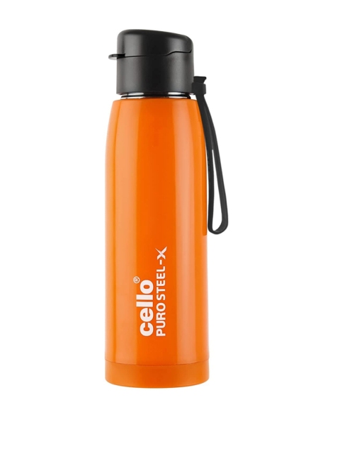 

Cello Unisex Orange Solid 600 Ml Water Bottle