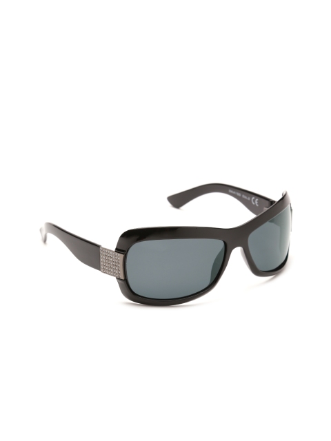 

Daniel Klein Women Polarised Rectangle Sunglasses DK4150-COL2, Grey