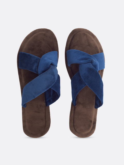 

Apratim Women Blue Solid Open toe Flats