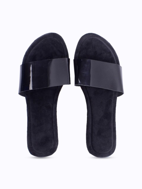 

Apratim Women Black Party Open Toe Flats