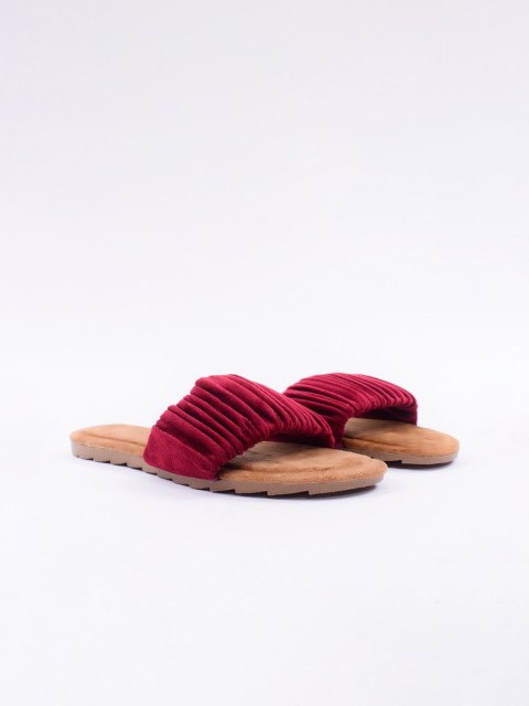

Apratim Women Red Open Toe Flats