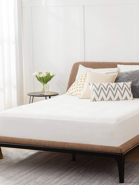

EXORA Micro-Fitted-Queen White Bedsheets