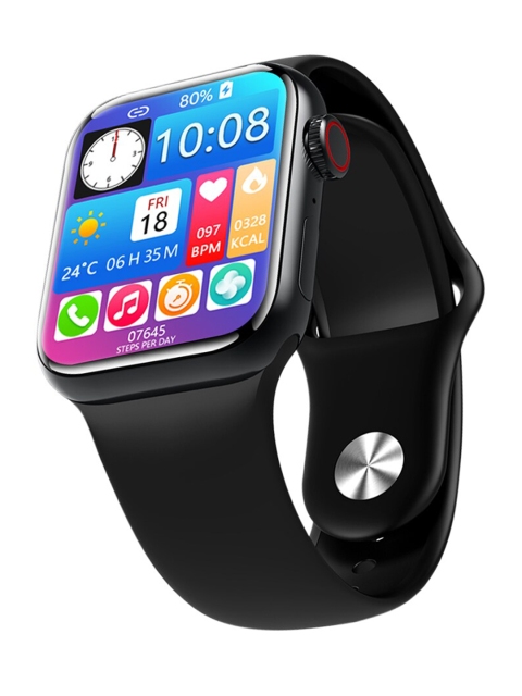 

I KALL Unisex Black Bluetooth Calling Smart Watch
