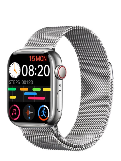 

I KALL Silver-Toned Smart Watch