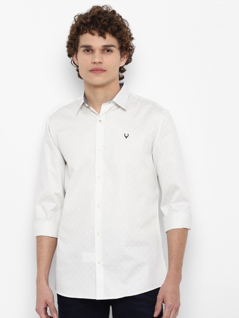 

Allen Solly Men White Slim Fit Casual Shirt
