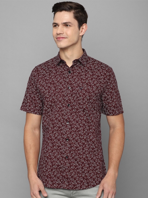 

Allen Solly Men Maroon Slim Fit Floral Printed Casual Shirt