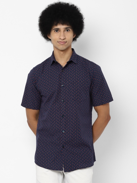 

Allen Solly Men Blue Slim Fit Printed Casual Shirt