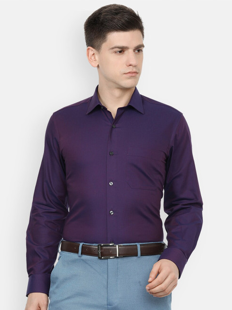 

Louis Philippe Men Purple Slim Fit Formal Shirt
