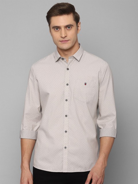

Louis Philippe Sport Men Beige Slim Fit Printed Casual Shirt
