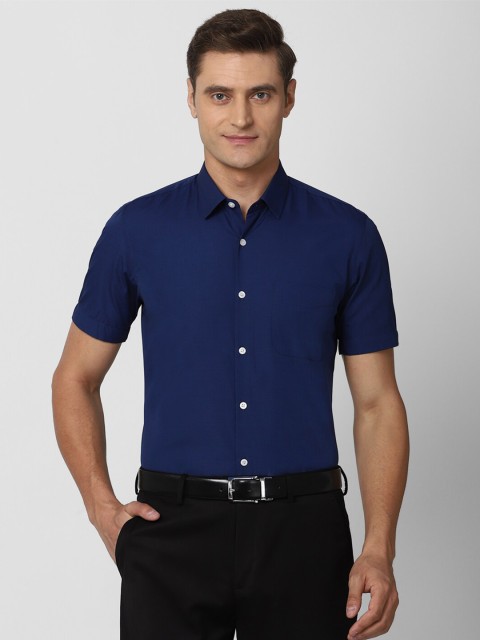 

Peter England Men Navy Blue Slim Fit Formal Shirt
