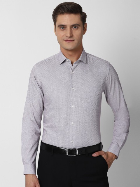 

Peter England Men Grey Slim Fit Formal Shirt