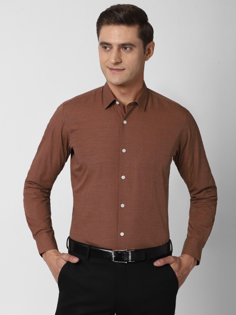 

Peter England Men Brown Formal Shirt