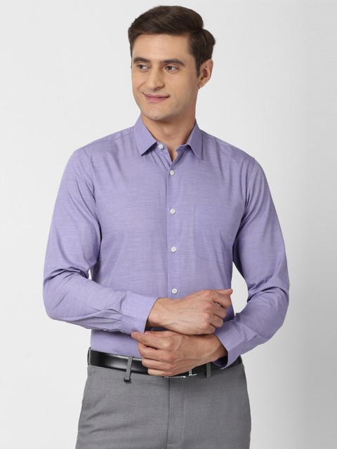 

Peter England Men Purple Slim Fit Formal Shirt