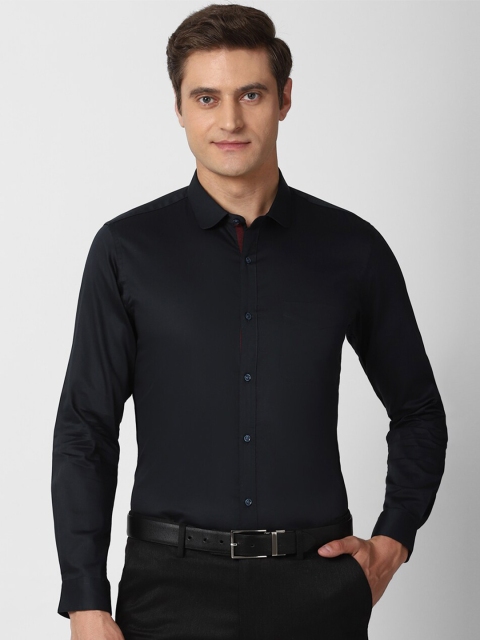 

Peter England Men Black Slim Fit Formal Shirt