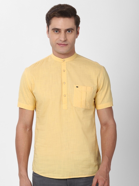 

Peter England Casuals Men Yellow Slim Fit Casual Shirt