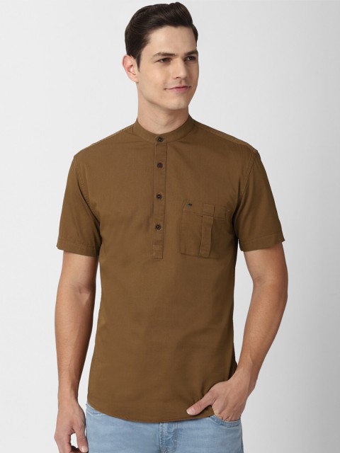 

Peter England Casuals Men Brown Slim Fit Casual Shirt